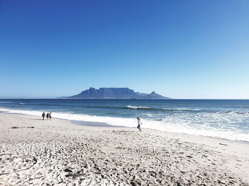 Table Mountain above the Cape Town coastline